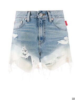 Denimist Nic High-Rise Distressed Shorts Size 27